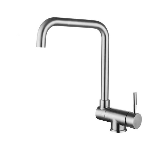 Luxury Folding Inner Window Bar Sink Taps Stainless Steel Kitchen Faucet Silver Home Restaurant Faucet