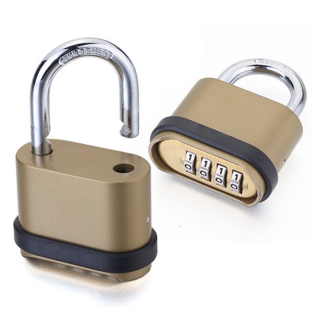 Heavy Duty Combination Padlock with Long/Short Shackle for Outdoor/Sheds/Locker/Gym 4 Digit Combination Lock