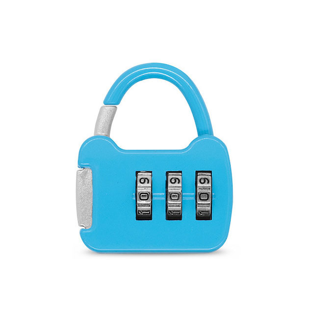 3 Digit Code Padlock Safe Cipher Lock Resettable Zinc Alloy Material Mini Anti-theft Combination Lock