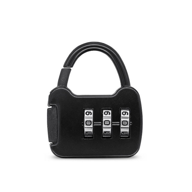 3 Digit Code Padlock Safe Cipher Lock Resettable Zinc Alloy Material Mini Anti-theft Combination Lock