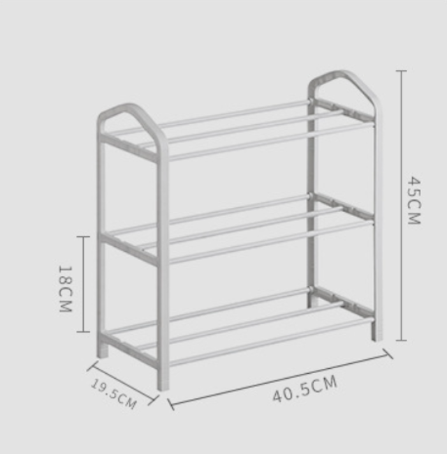 Custom OEM Entryway Shoe Shelf Metal Free Standing Shoe Racks 4 Tier Stackable Small Shoe Rack White