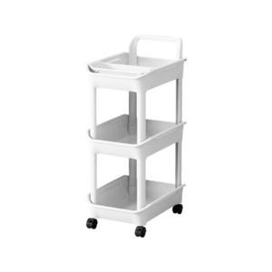 Classroom Library Storage Rolling Cart with Lockable Wheels Kitchen Trolley for Narrow Spaces Office Storage Rack