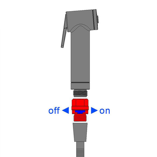 Brass Water Pressure Regulator for Hand Held Shower Shut Off Valve On/off Switch G1/2 Water Flow Control Valve