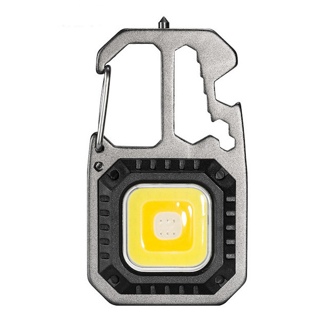 Portable Pocket Light Waterproof Rechargeable COB Work Light For Walking and Camping LED Keychain Flashlight 500lm