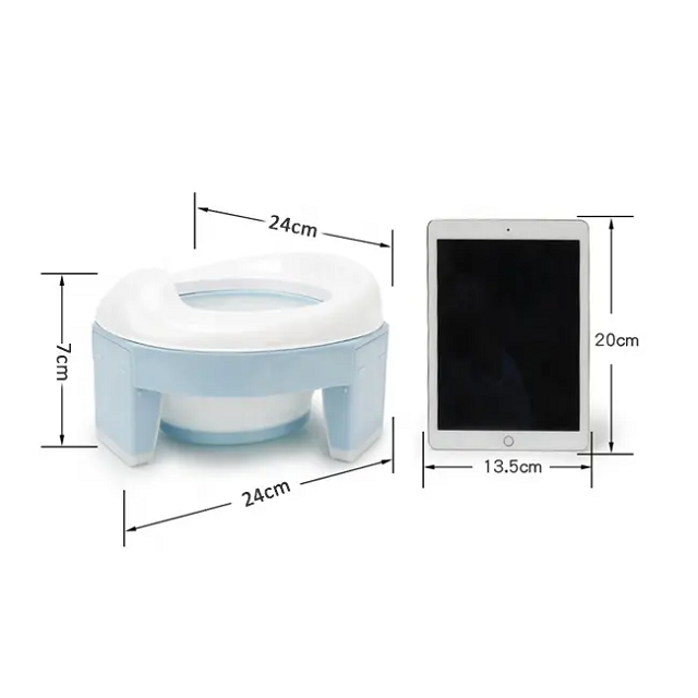 Custom Design 3 in 1 Adjustable Portable Folding Compact Toilet Seat Potty for Toddler Kids Training Toilet Chairs