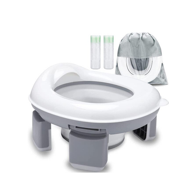 Foldable Toilet for Children Portable Travel Toilet Seat Indoor Outdoor Travel for 2 in 1 Baby Training Toilet