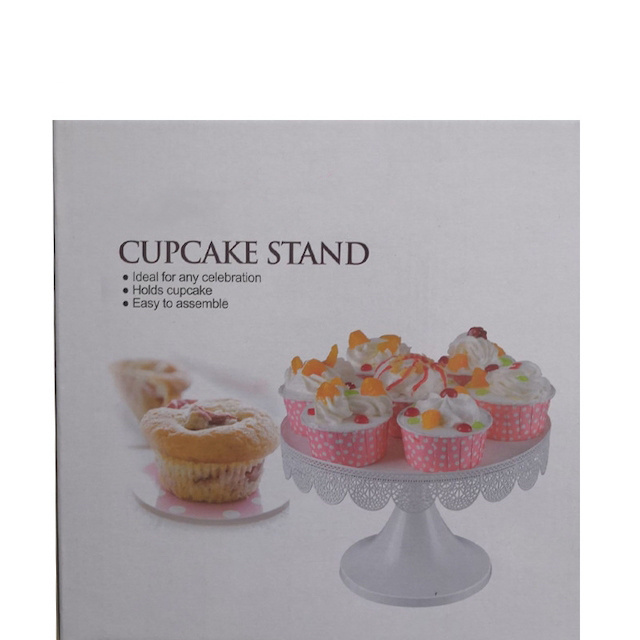 Round Metal Party Dessert Display Stand for Wedding Birthday Celebration Baby Shower Cupcake Stand White 10/12 Inches