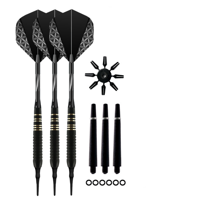 3 PCS Metal Dart Set with Soft Tip and Aluminium Shaft for Electronic Dartboard Club Game Dart Set