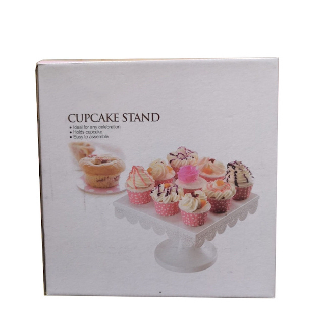 Round Metal Party Dessert Display Stand for Wedding Birthday Celebration Baby Shower Cupcake Stand White 10/12 Inches