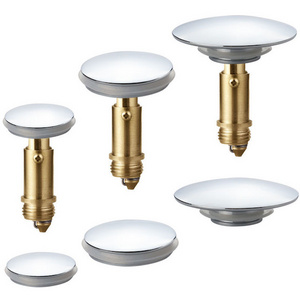 Sink Brass Drain Plug Bathroom Pop Up Double Seal 66 mm diameter for Sink Faucet Pop-up Sink Plug