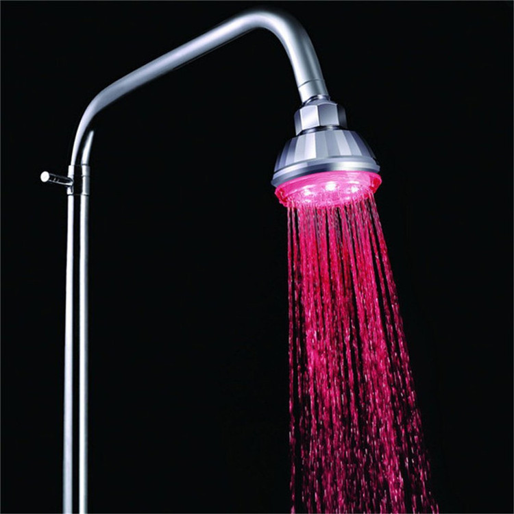 LED Shower Head Color Changing Adjustable Automatic 7 Colors Home Bathroom LED Shower Light