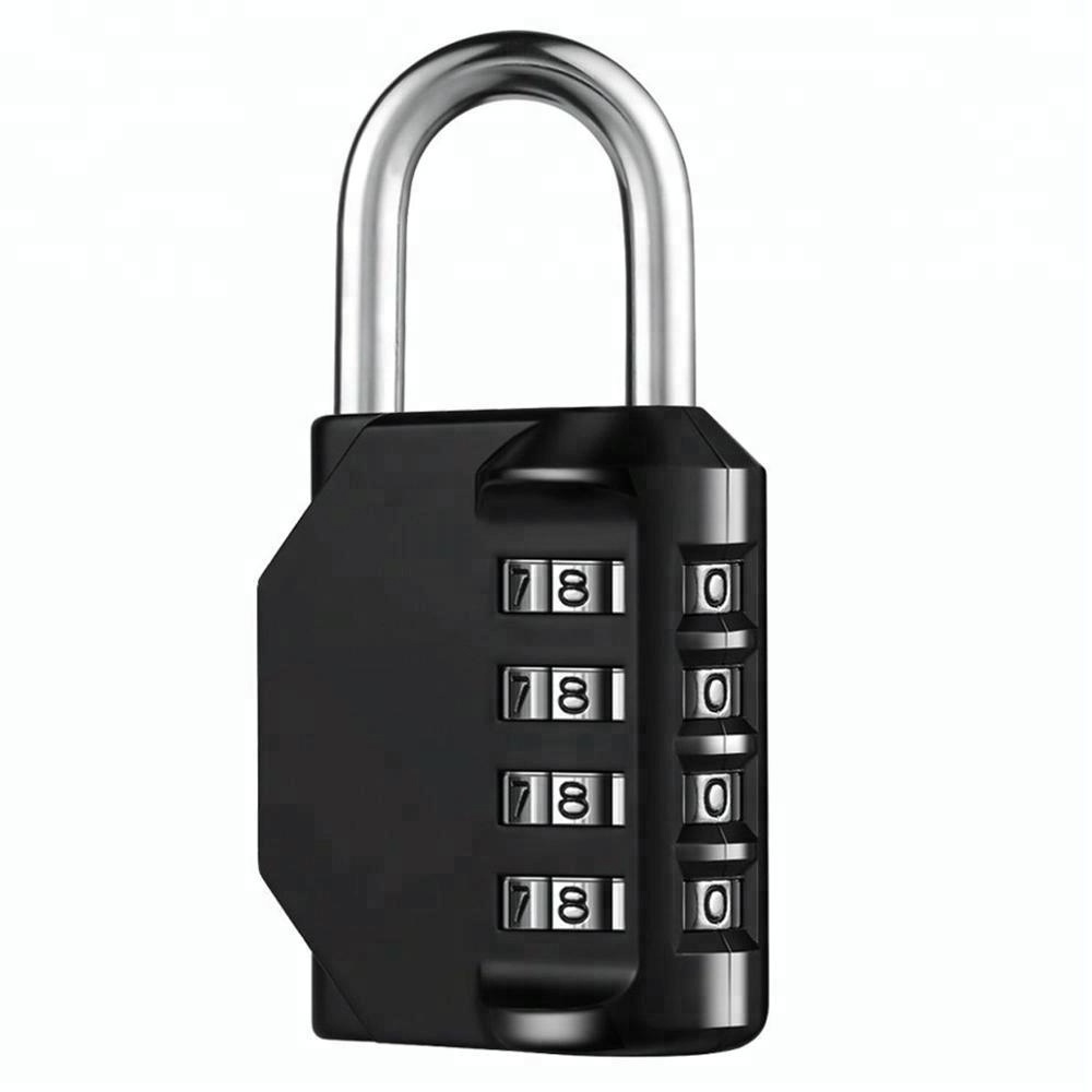 TSA 4 Digit Anti Rust Padlock Set Security Padlock for Gym, Sports, Outdoor, Combination Lock