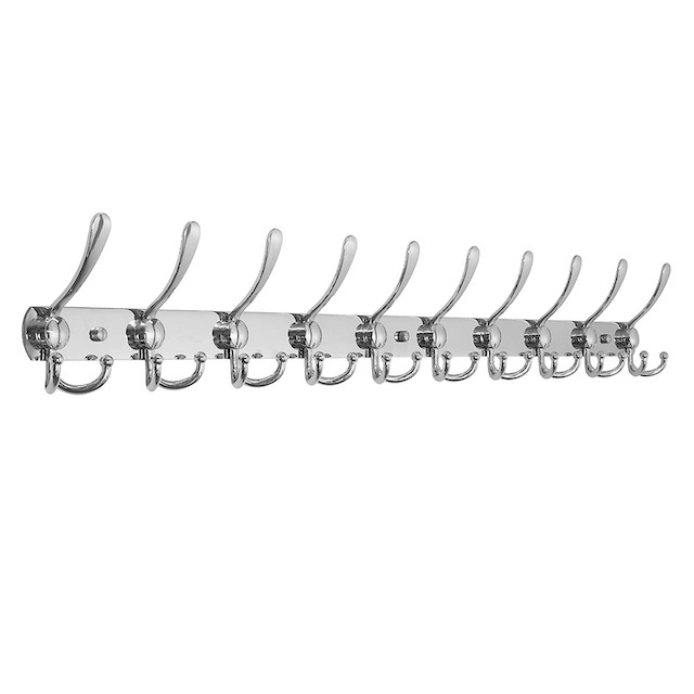 New Design Jacket 10 Hanger Hanging Clothes Hook Mounted Coat Rack Wall Mount