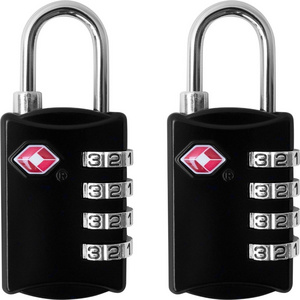 4 Digit Combination Padlock Codes with Alloy Body for Travel Bag TSA Luggage Lock