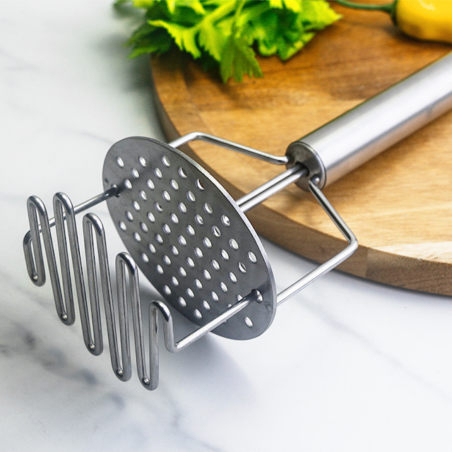 Best Good Sale Kitchen Potato Masher Heavy Duty Potato Stainless Steel Masher For Beans Avocados Eggs Potato Masher