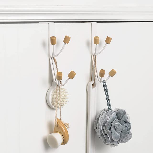 Over The Door Hook Door Coat Hanger 10 Hooks Clothes Towel White Door Hooks For Hanging