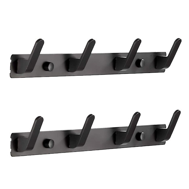 Provide Logo Modern Coat Rack Metal Wall Leash Holder Mount Kids Key Black Towel Hooks