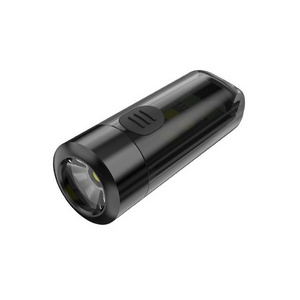 OEM Led Mini Small Torch Keychain Light Abs Black 200 Mah Usb Rechargeable 100 Lumen Pocket Flashlight For Outdoor Lighting