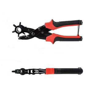 Belt Hole Punching Tool for Leather, Watches, Vinyl, Plastic, Handbags Revolving Leather Hole Punch Plier