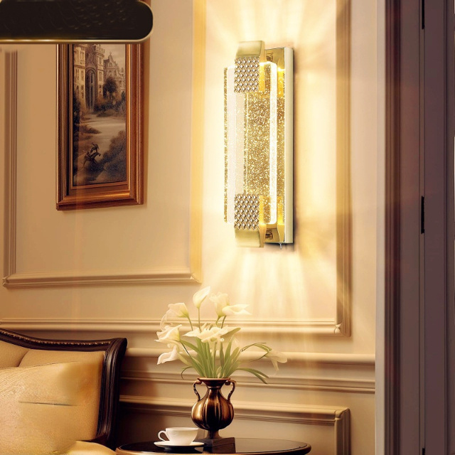 Hotels Villa Indoor Remote Control Dimmable Zinc Alloy Wall Lamp Fixtures 10000mAh Gold Battery Operated Wall Sconce