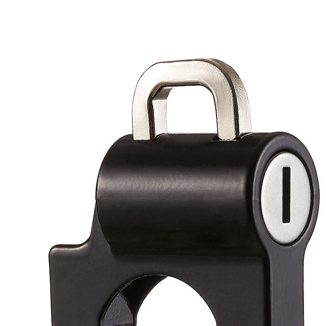 High Quality Motorcycle Helmet Lock for Motorbike Scooter Street Bike Anti-Theft Helmet Security Lock Black