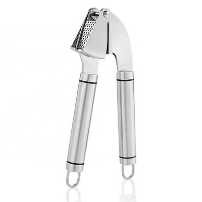 Garlic Press With Cleaning Brush,  Garlic Crusher Mincer Ginger Tools Stainless Steel Garlic Press