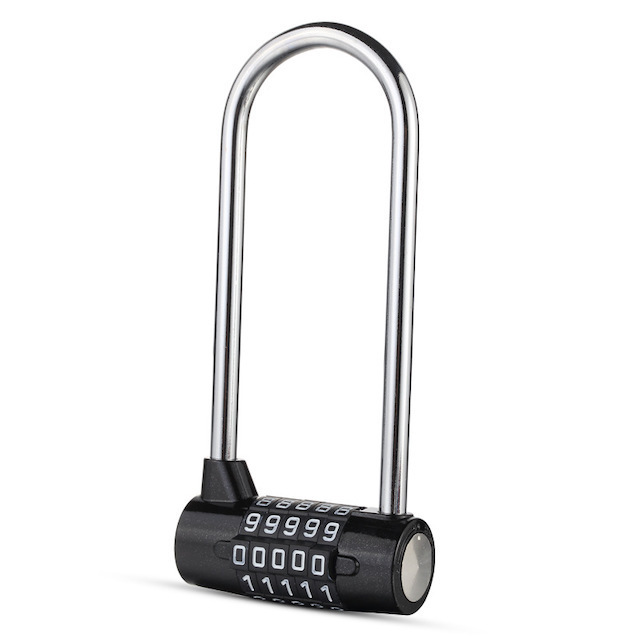 Large Lengthened Beam Locker Cabinet Door Handles Safety Padlock Luggage Locker 5 Digit Combination Lock