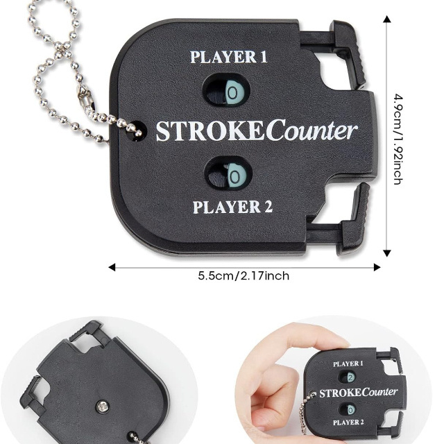 Mini Golf Score Counter 5*5.5*1CM Plastic Portable for Shot Stroke Manual Golf  Scoring Counter