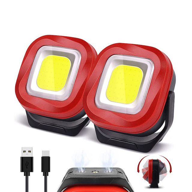 10W COB Magnetic Rechargeable 1000 Lumens Work Lights with Stand for Car Repair Emergency LED Work Light