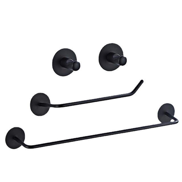 Premium Quality Towel Hook Stainless Steel Matt Black Wall Hanging Robe Clothes Hook for Bathroom Coat Hook