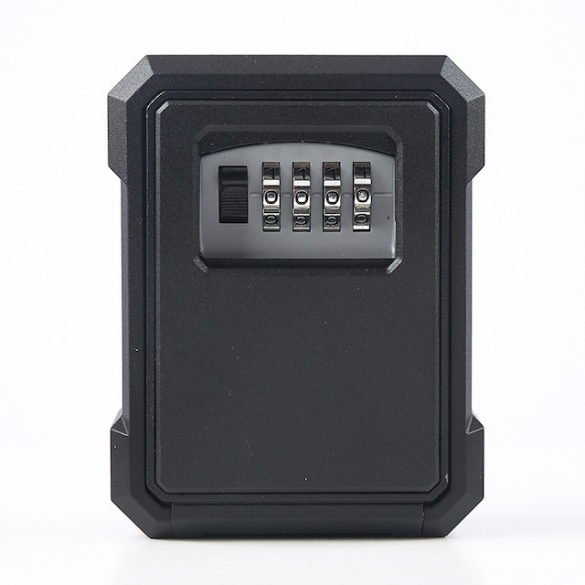 4-Digit Combination Lockbox Key Storage Security Lockbox Large Capacity Wall Mounted Resettable Key Lock Box