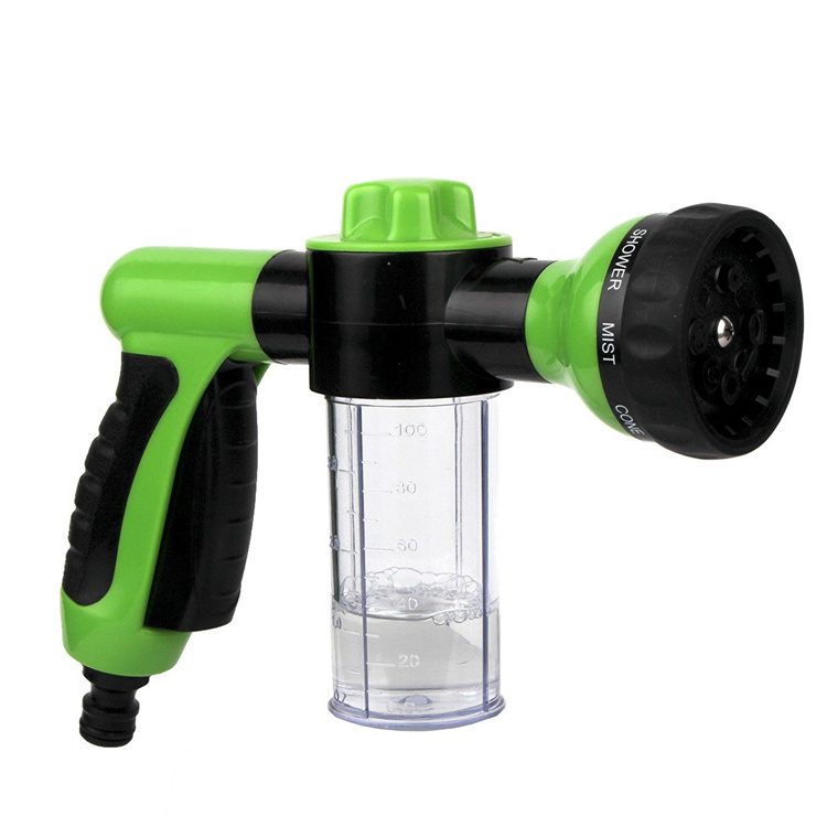 8 Adjustable Hose Spray Nozzle High Pressure Soap Sprayer Foam Garden Hose Nozzle