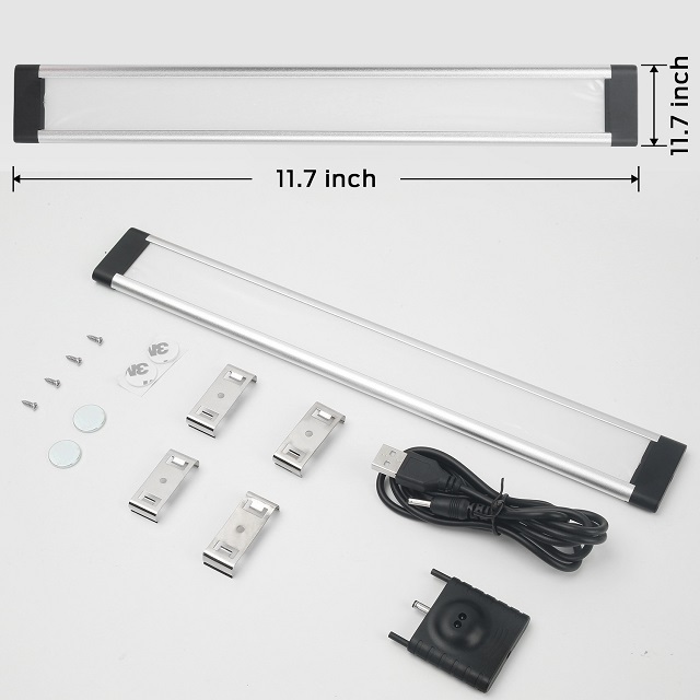 Under Cabinet Kitchen Lights 36Led Motion Sensor Lights Indoor 400Lm Rechargeable 30Cm Night Light For Cupboard Closet Stairs