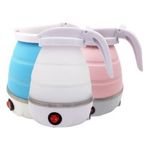 Silicone Travel Foldable Water Heater Jug Collapsible Mini Portable Electric Kettle