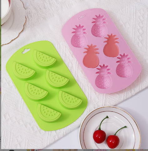 New silicone mold candy chocolate cake fudge fruit shape strawberry ice mold cookies