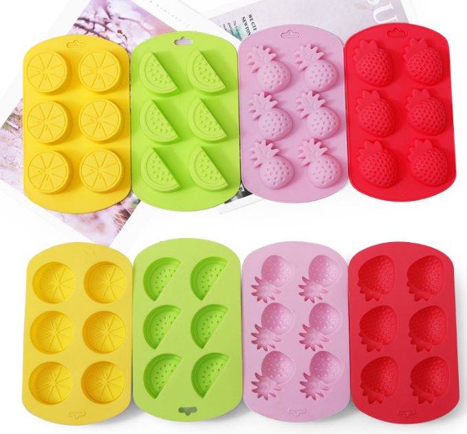 New silicone mold candy chocolate cake fudge fruit shape strawberry ice mold cookies