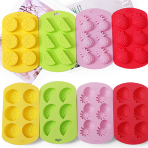 New silicone mold candy chocolate cake fudge fruit shape strawberry ice mold cookies