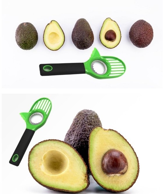 Wholesale Hot Sale New Product Kitchenware Tool avocado slicer 3 in 1 and avocado cutter