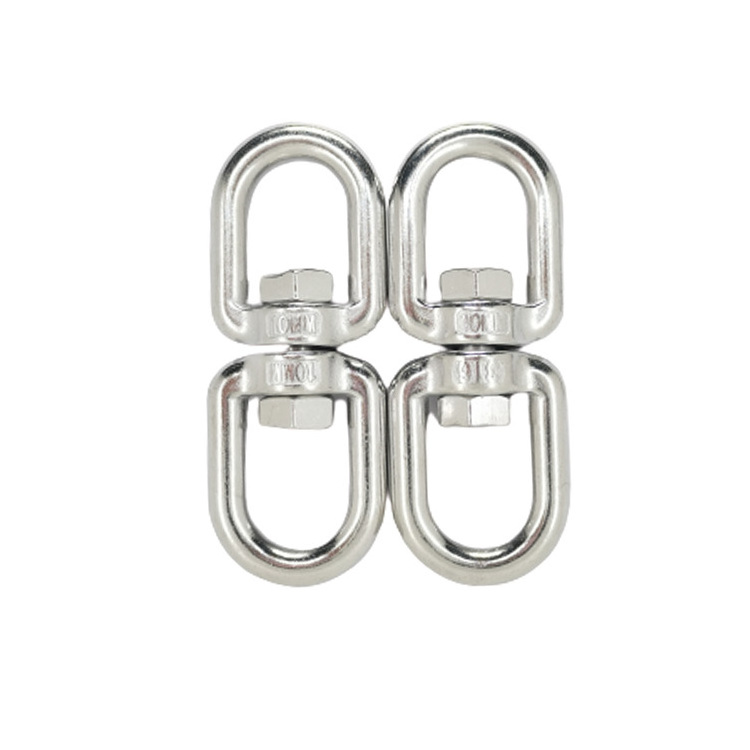 304/316 Stainless Steel Eye To Eye Swivel Ring Key Climbing Rings Connectors Camping S Carabiner Ring Hook For Anchor Chain