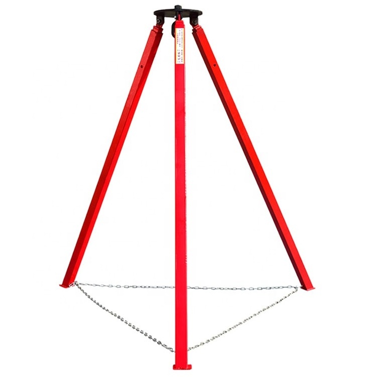 Lifting tripod simple hoist support retractable tripod electric hoist lifting triangle support manual hoist triangle bracket