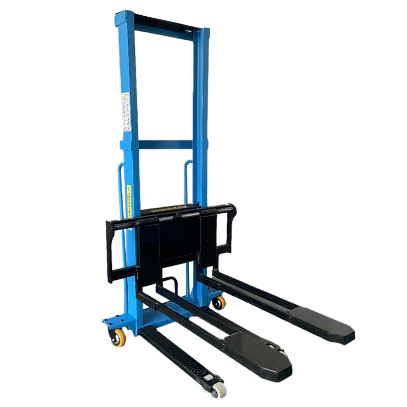 1ton 1.6m High quality electric self loading forklift  Electric Pallet Stacker with Battery 48V 20Ah