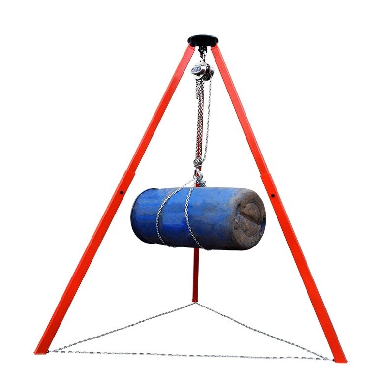 Lifting tripod simple hoist support retractable tripod electric hoist lifting triangle support manual hoist triangle bracket