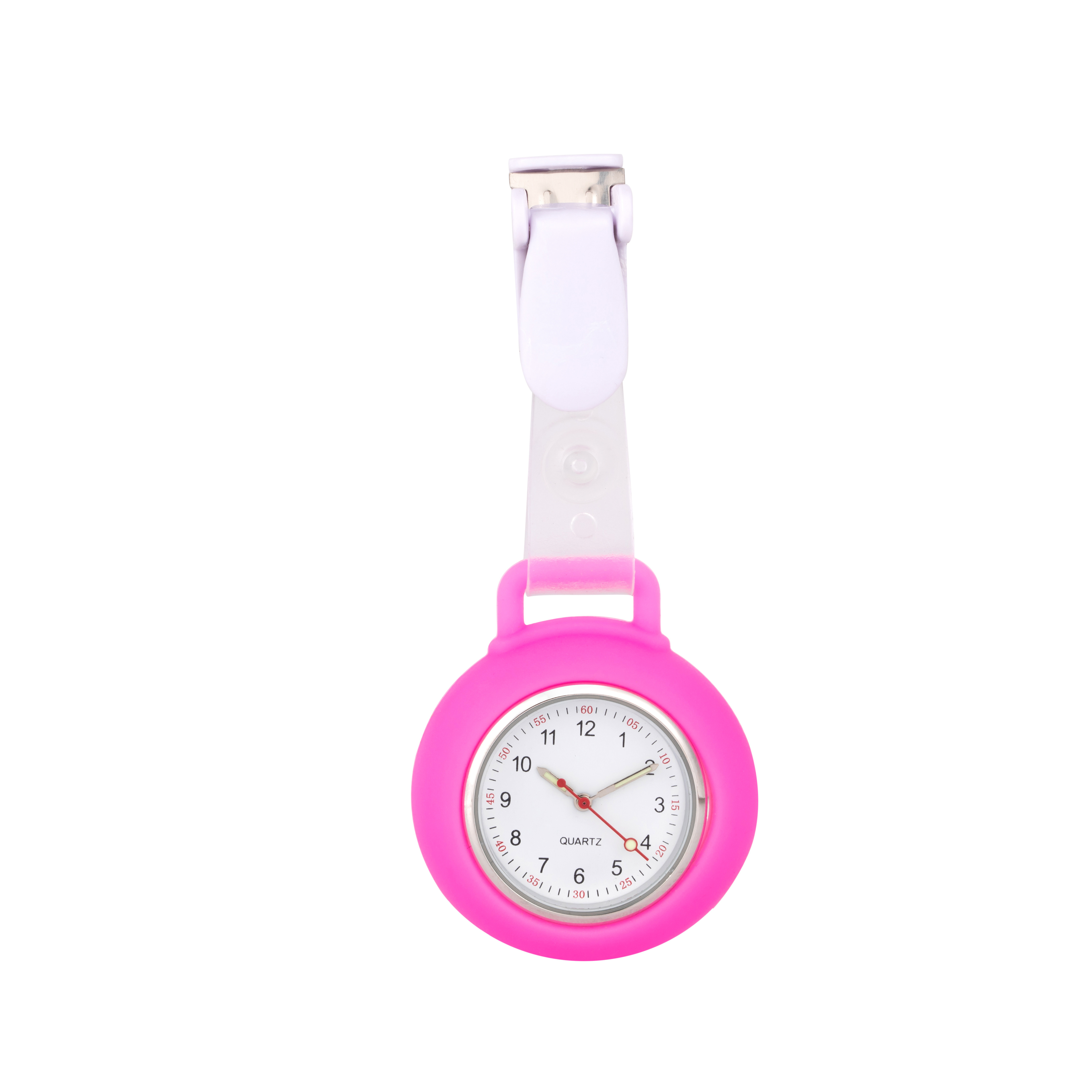 Wholesale Clip On Medical Hanging Quartz Fob Watch Silicon Brooch Pocket Nurse Watch