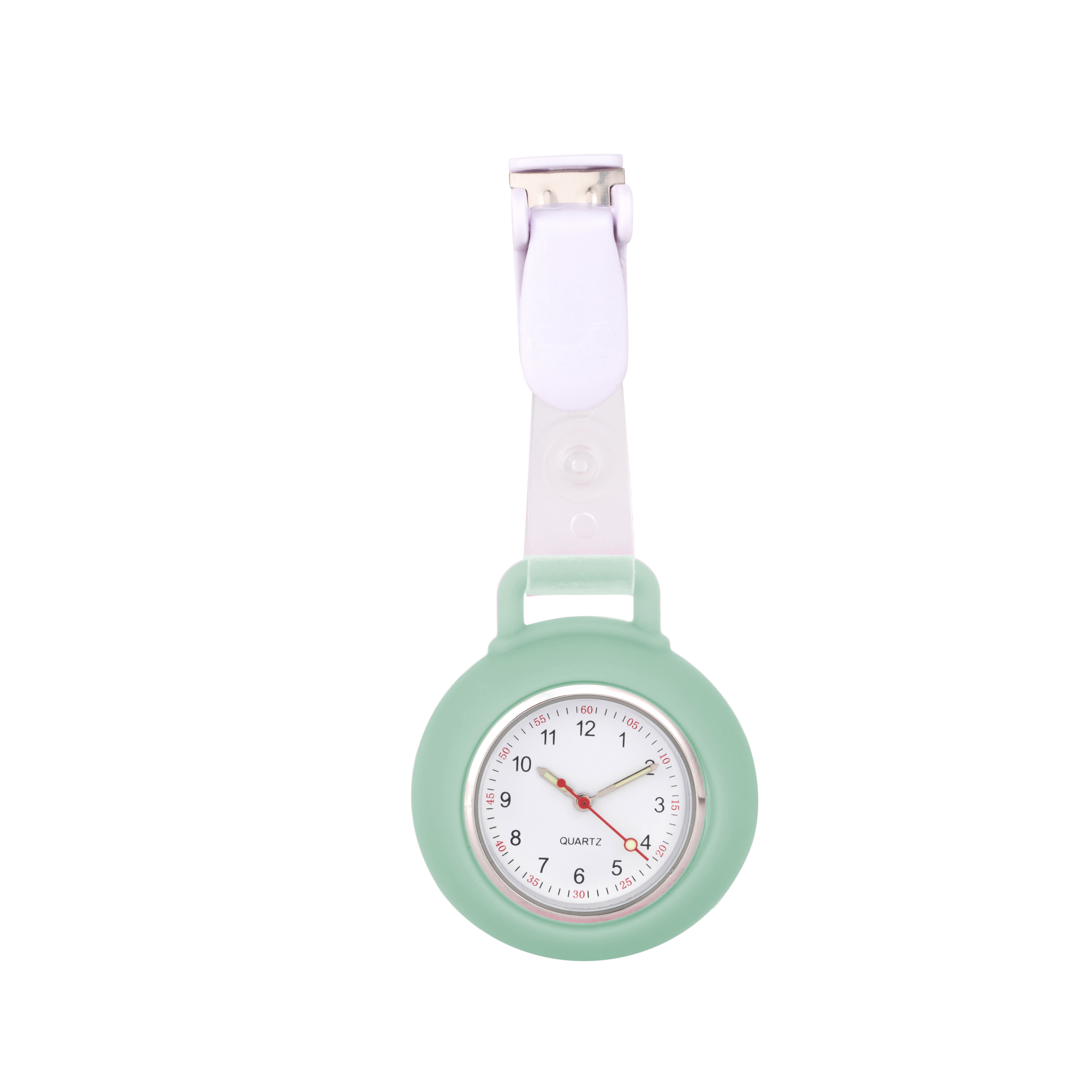 Wholesale Clip On Medical Hanging Quartz Fob Watch Silicon Brooch Pocket Nurse Watch