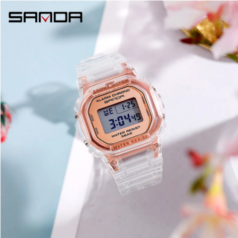 Sanda Rollexeble Watches Wholesale Sport Men Digital 2021 Watch Transparent Band S Shock Sports Women Kids Resin Stainless Steel