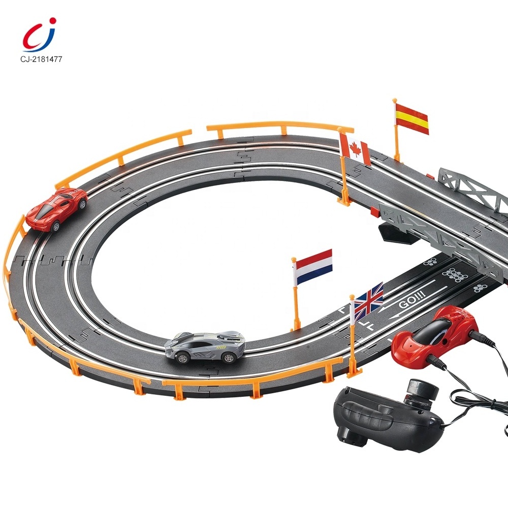 Pista de carros electric kids fast speed orbit diy assembly slot cars racing rail track road toy race car tracks toys