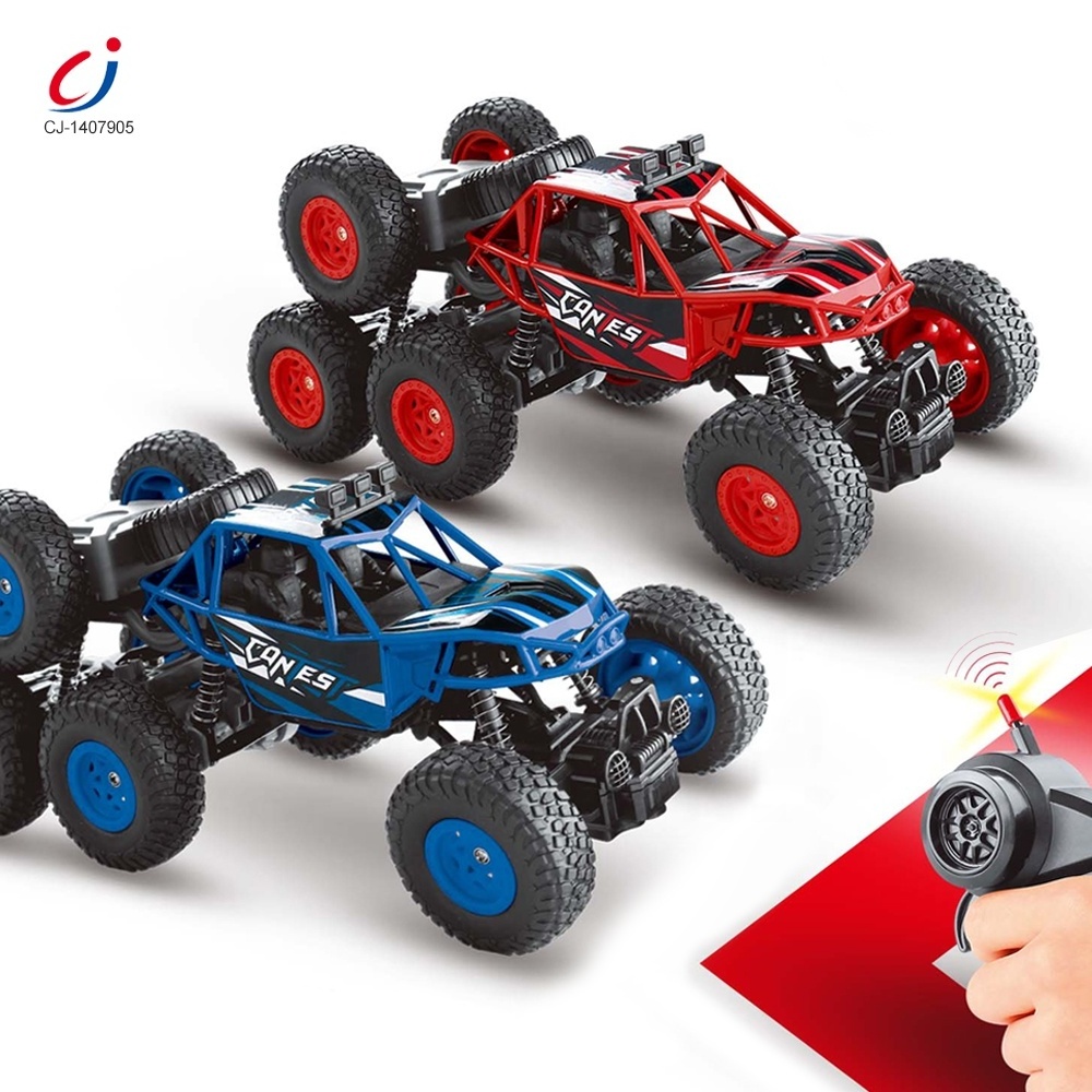 High Speed 2.4g 6WD Remote Control Toy Racing 6 Wheels Powerful Alloy Car Shell Climbing RC Car Toy