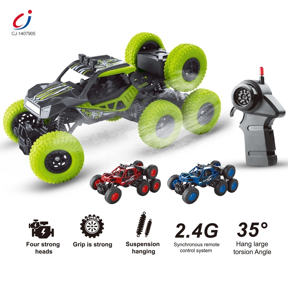 High Speed 2.4g 6WD Remote Control Toy Racing 6 Wheels Powerful Alloy Car Shell Climbing RC Car Toy