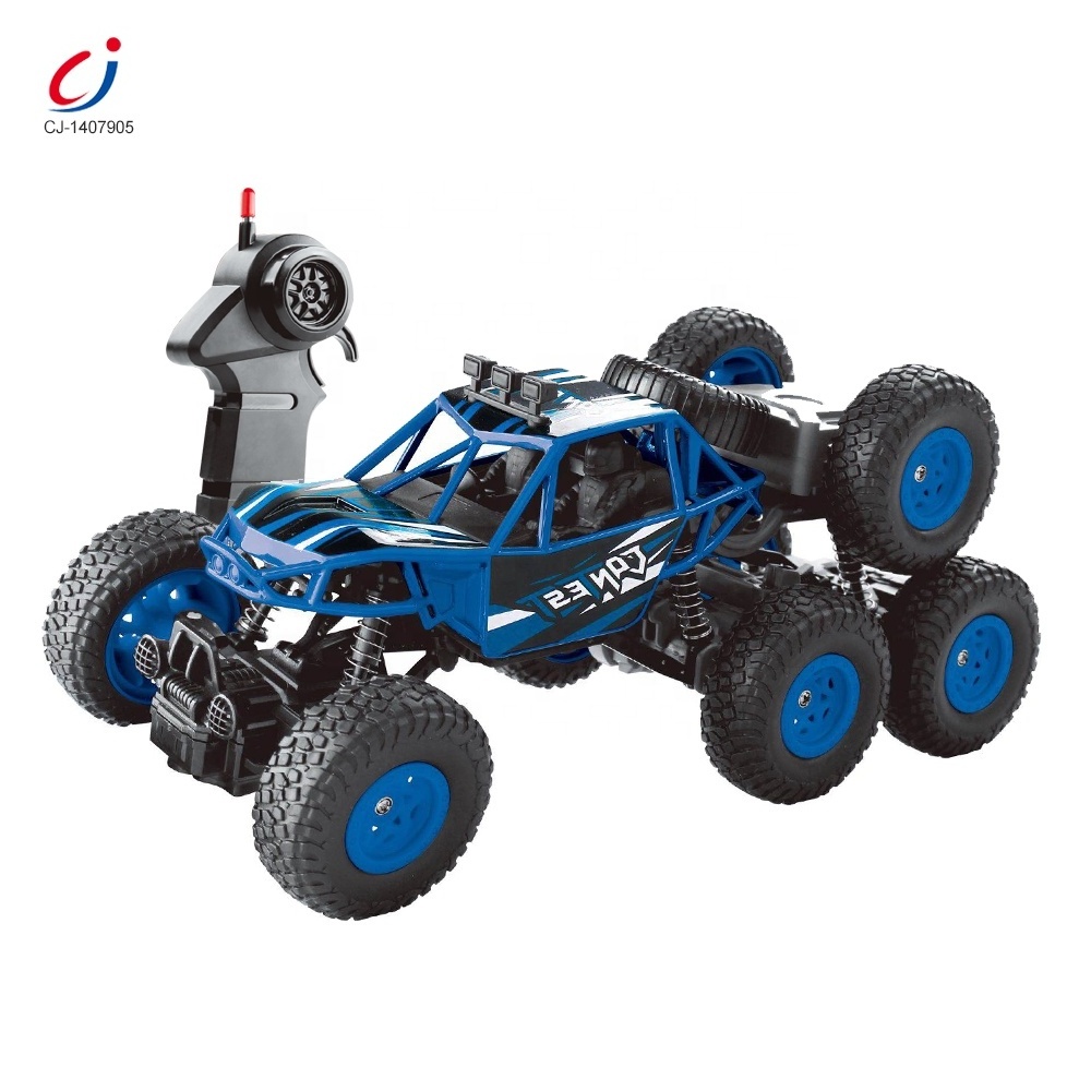 High Speed 2.4g 6WD Remote Control Toy Racing 6 Wheels Powerful Alloy Car Shell Climbing RC Car Toy