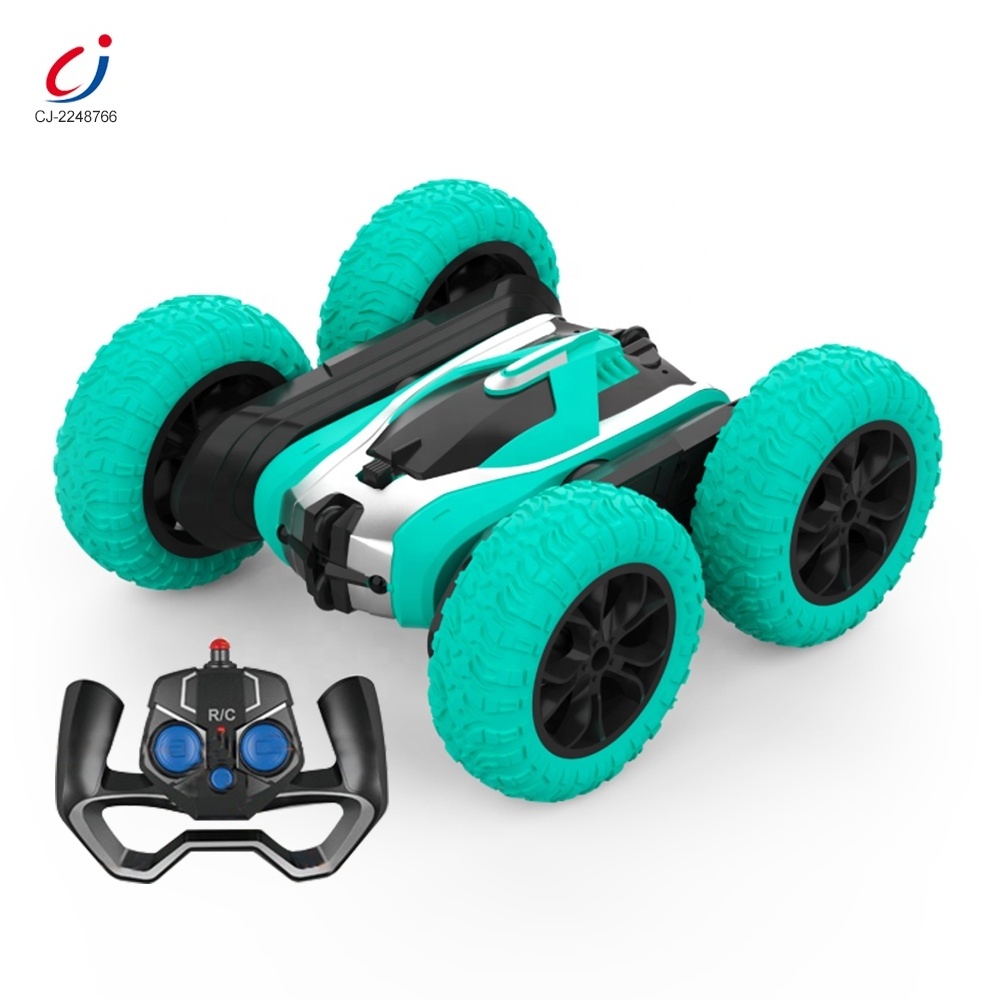 Chengji double sided twist 360 degree rc stunt car 4wd 2.4g remote control toy car double-sided rc stunt car toy for kids